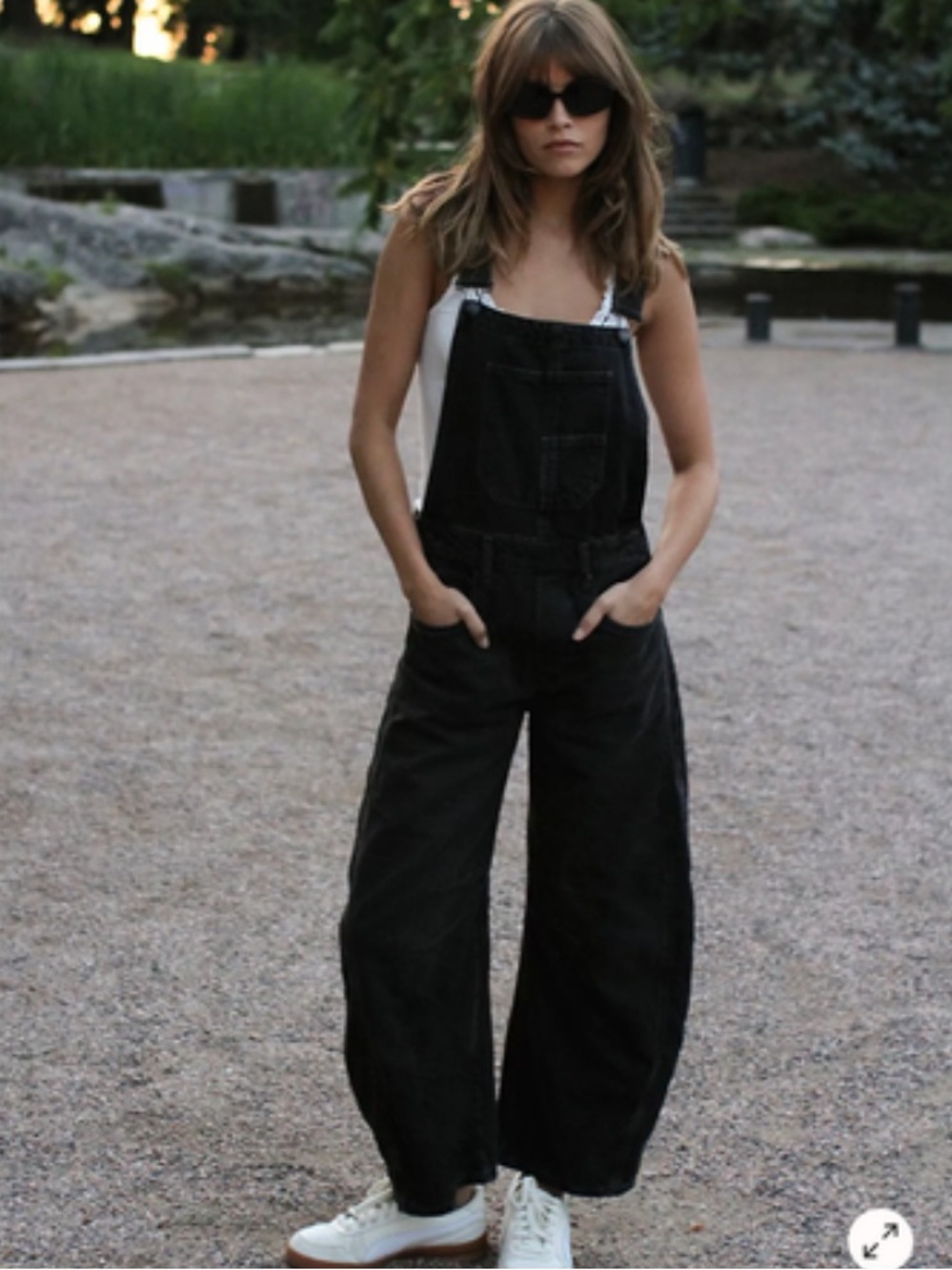Free People We The Free Good Luck Barrel Overalls Black Corduroy Size S Sold Out - Picture 1 of 6